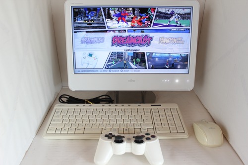 液晶一体型マルチエミュレーター RetroPie＆Windows10 デュアルブート 富士通FMV DESKPOWER F/B50N SSD 240GB