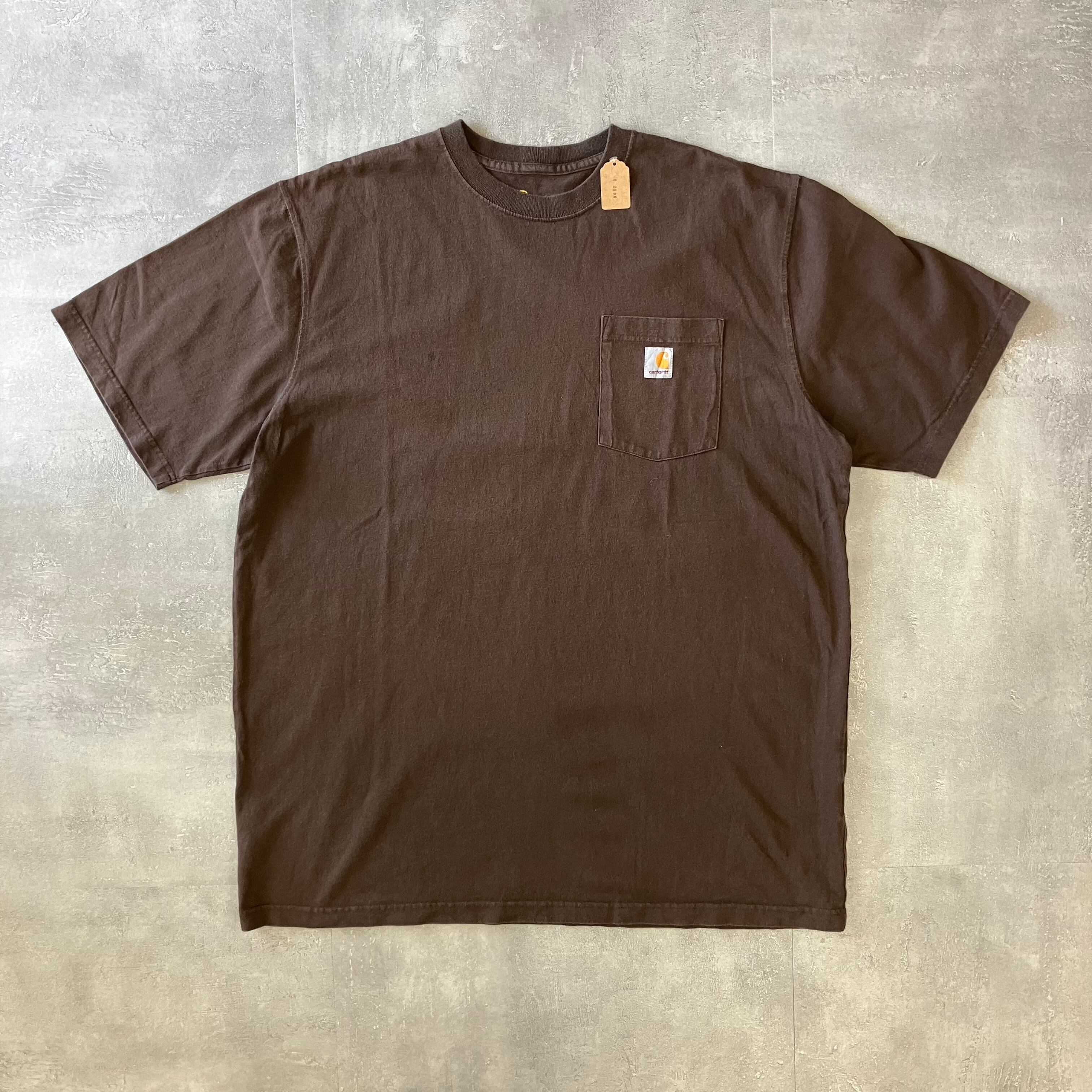 Carhartt ポケットTee ブラウン XL TALL No.2307