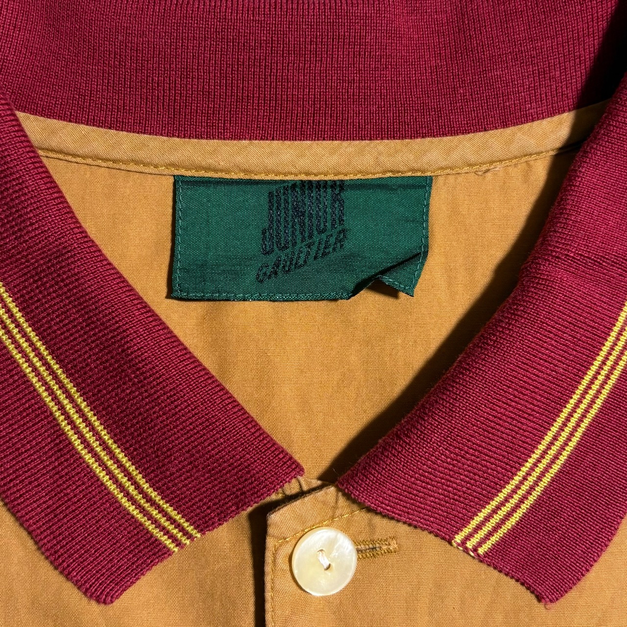 JUNIOR GAULTIER rib switching shirt