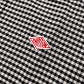 DANTON ダントン ギンガムチェック 長袖 プルオーバーシャツ サイズ 42 /ホワイト×ブラック/日本製