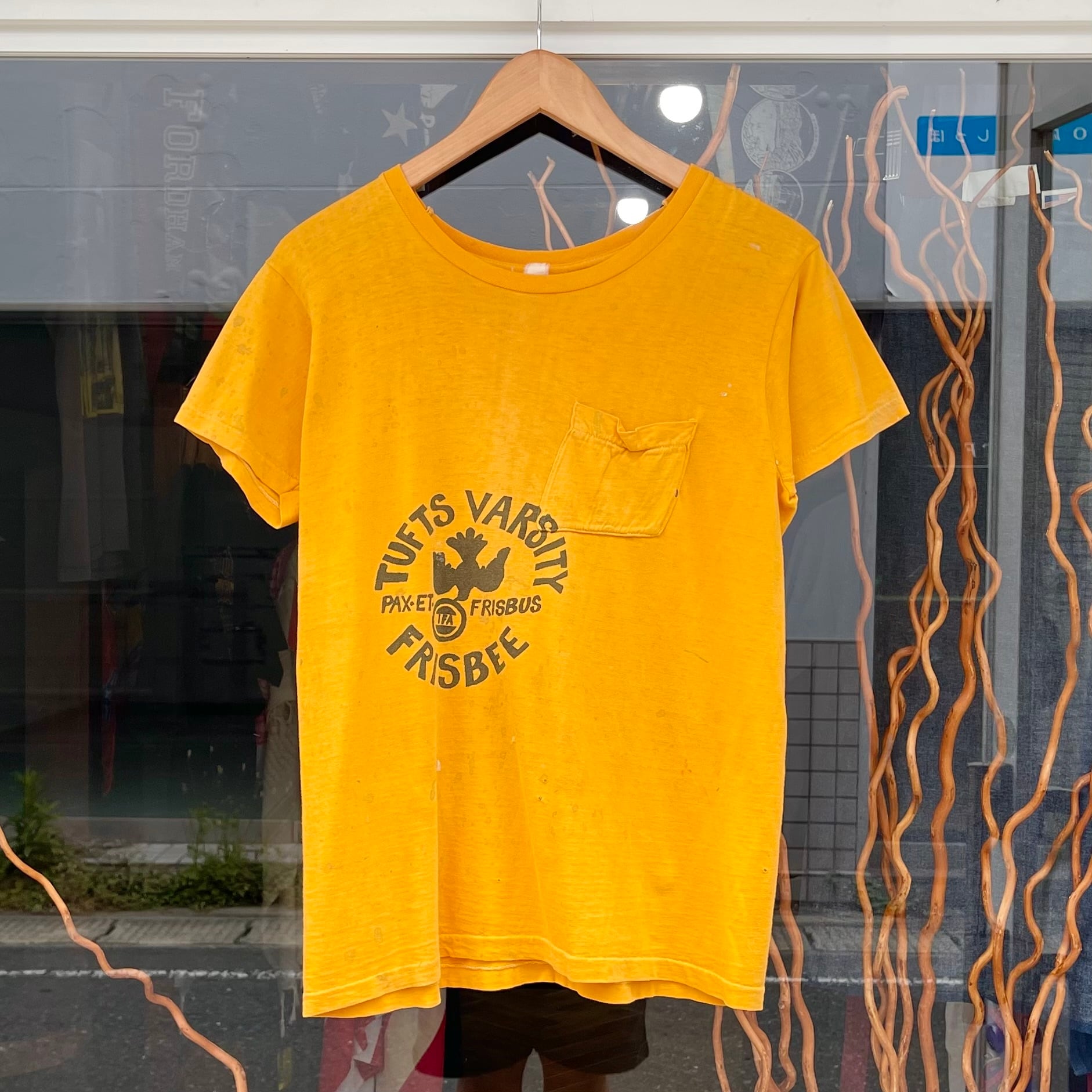 【Sz:S?】染み込みプリント ポケットTシャツ