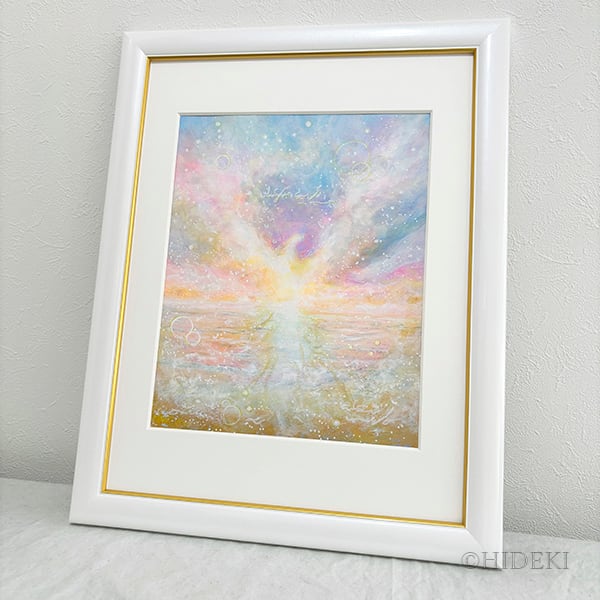 送料無料】鳳凰の絵画｜海と空の煌めき「Rising Phoenix」アート