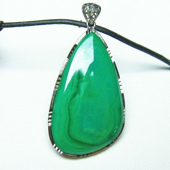 マラカイト ペンダント [M便 1/20] 112-2914