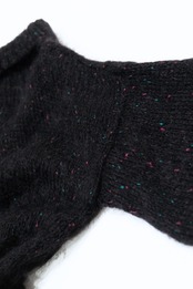 Black mohair turtle sweater