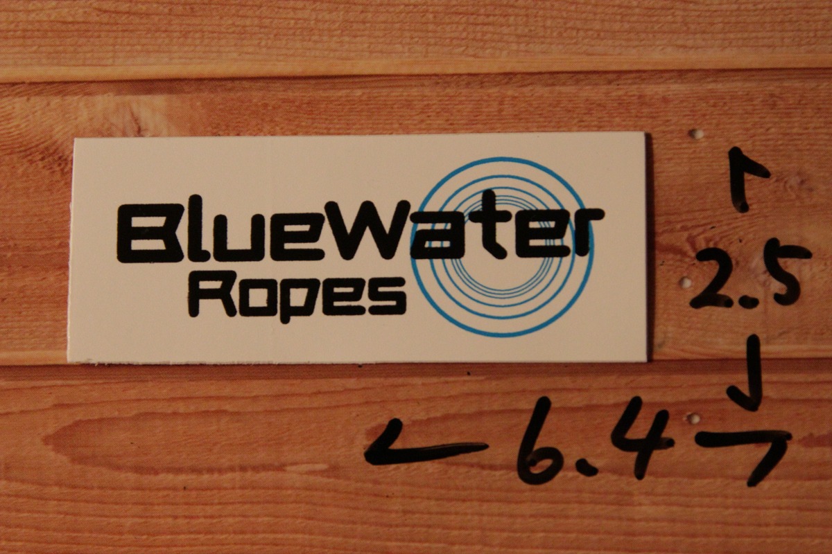 BlueWater Ropes / ブルーウォーター ロープ [2] | かいちゅうザッカ [ アウトドア ブランド ステッカー通販のお店 ]