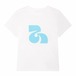 [Yawhat] white basic logo printed T-shirt