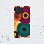 iPhoneケース サイケデリック 円柄｜60s 70s オプアート風 RETRO019