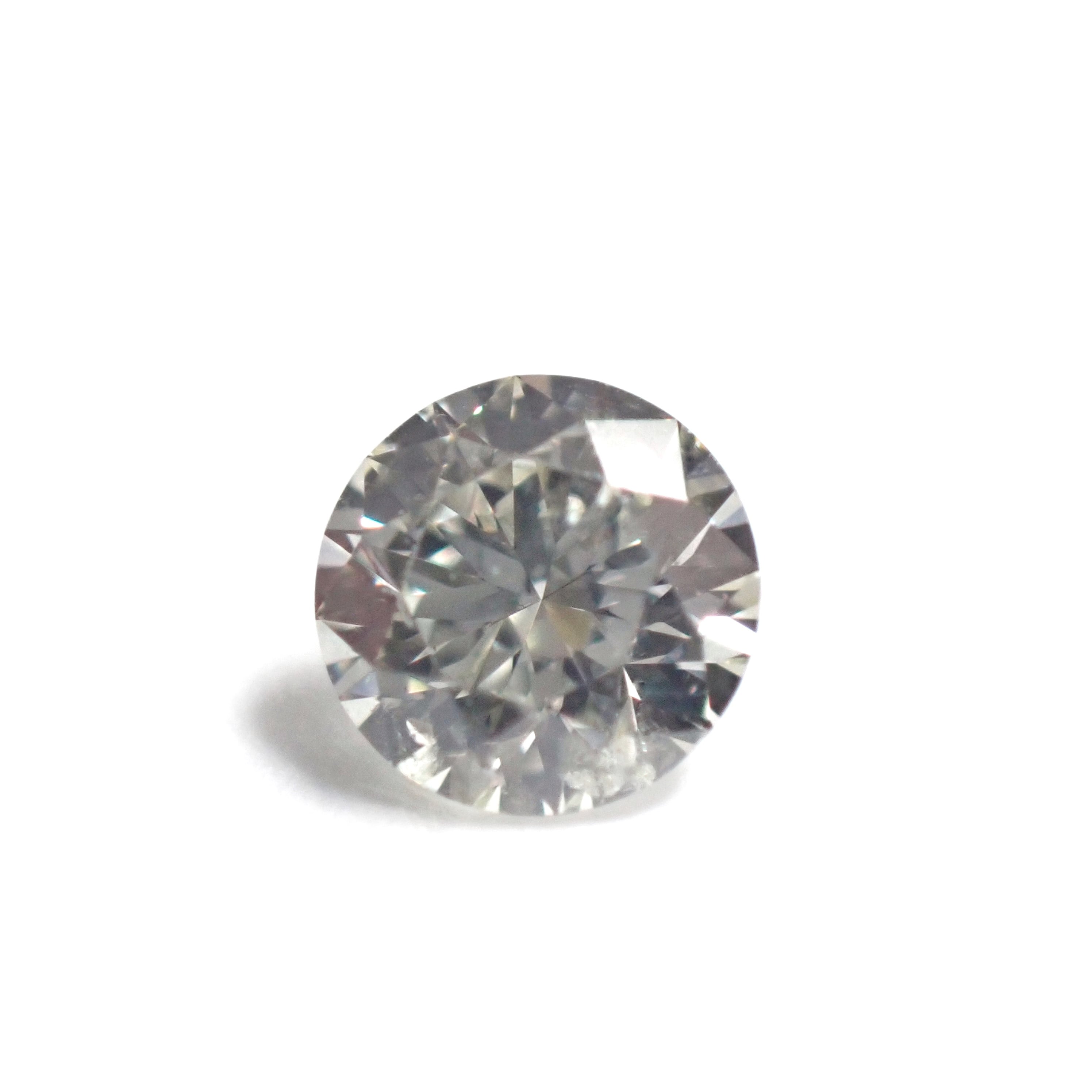 ラウンドシェイプホワイトナチュラルダイヤモンドハートアンカーペンダントネックレス 10Kソリッドゴールド(0.10 cttw), ダイヤモンド,並行輸入