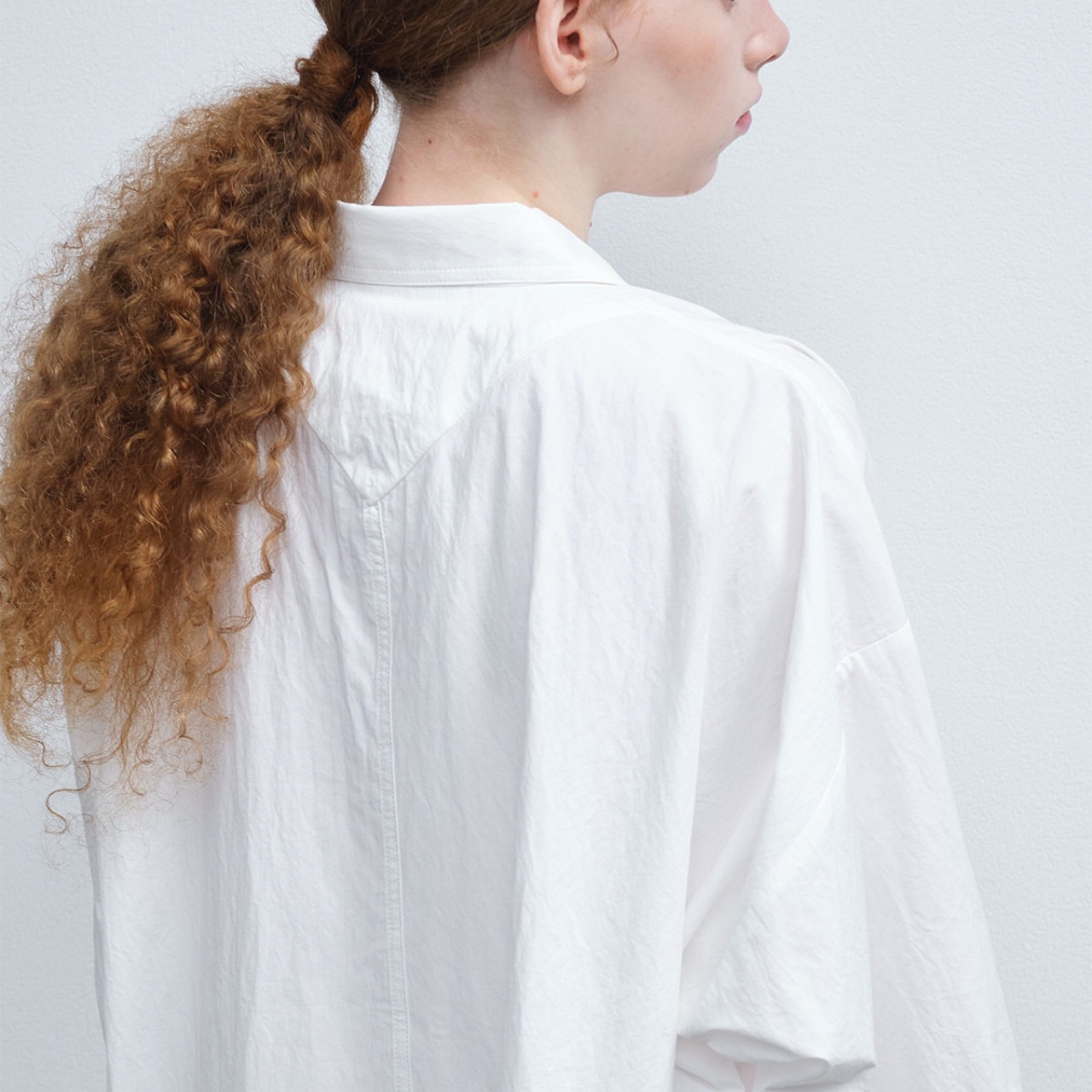 Shirt Color Cropped Shirt  T4483