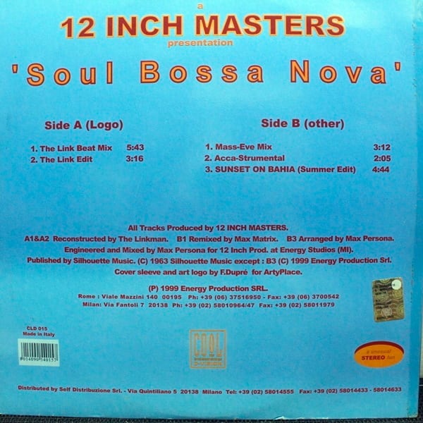 12 Inch Masters / Soul Bossa Nova [CLD 015] - 画像2
