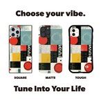 受注生産 iPhoneケース 赤と水色の幾何学護符｜幾何学シンボル TALM006C