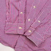 RALPH LAUREN ラルフローレン ストライプ BD ボタンダウン 長袖シャツ L/パープル系 メンズ