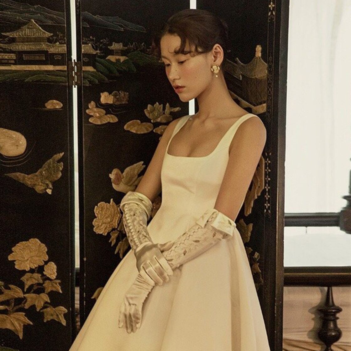 フランス風 夜会服 パーティードレス セクシー 背中見せ 二次会  
