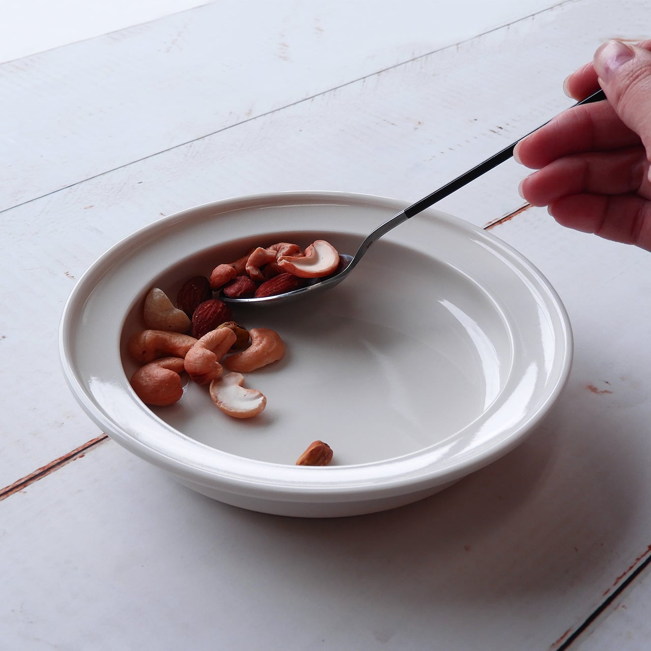 ユニバーサル多様深皿】【すくいやすいうつわ】21cm ディーププレート