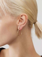 MARIA BLACK マリア・ブラック/ Copenhagen 25 Hoop Pierced Earring - Yellow Gold