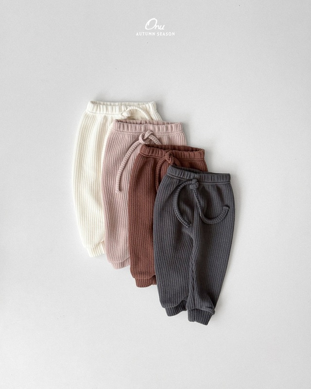 ribbed slim pants【onu】※9月中旬発送予定