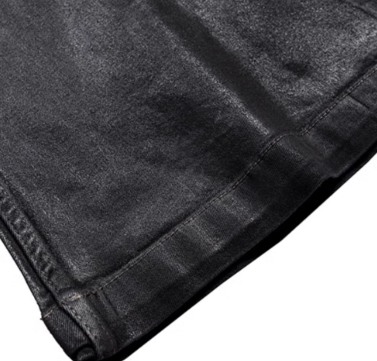 black coating flare denim - 17