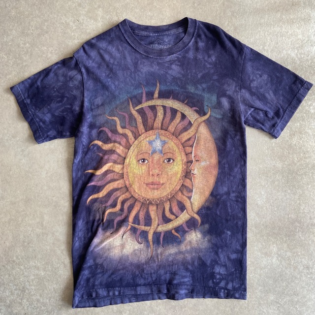 Sun & Moon  Tee  S  Made in USA　H425
