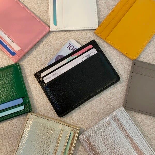 simple leather card case 9colors / シンプル レザー カードケース