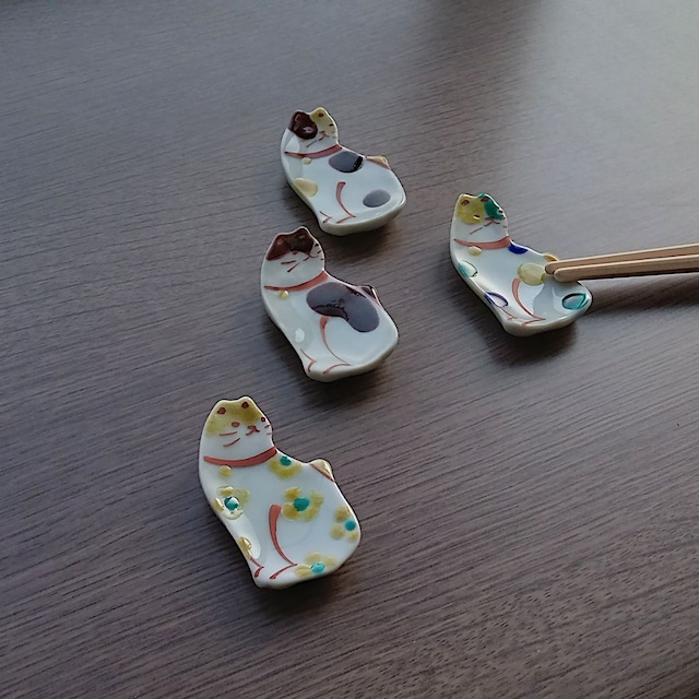 箸置き ネコ 赤地陶房/赤地径