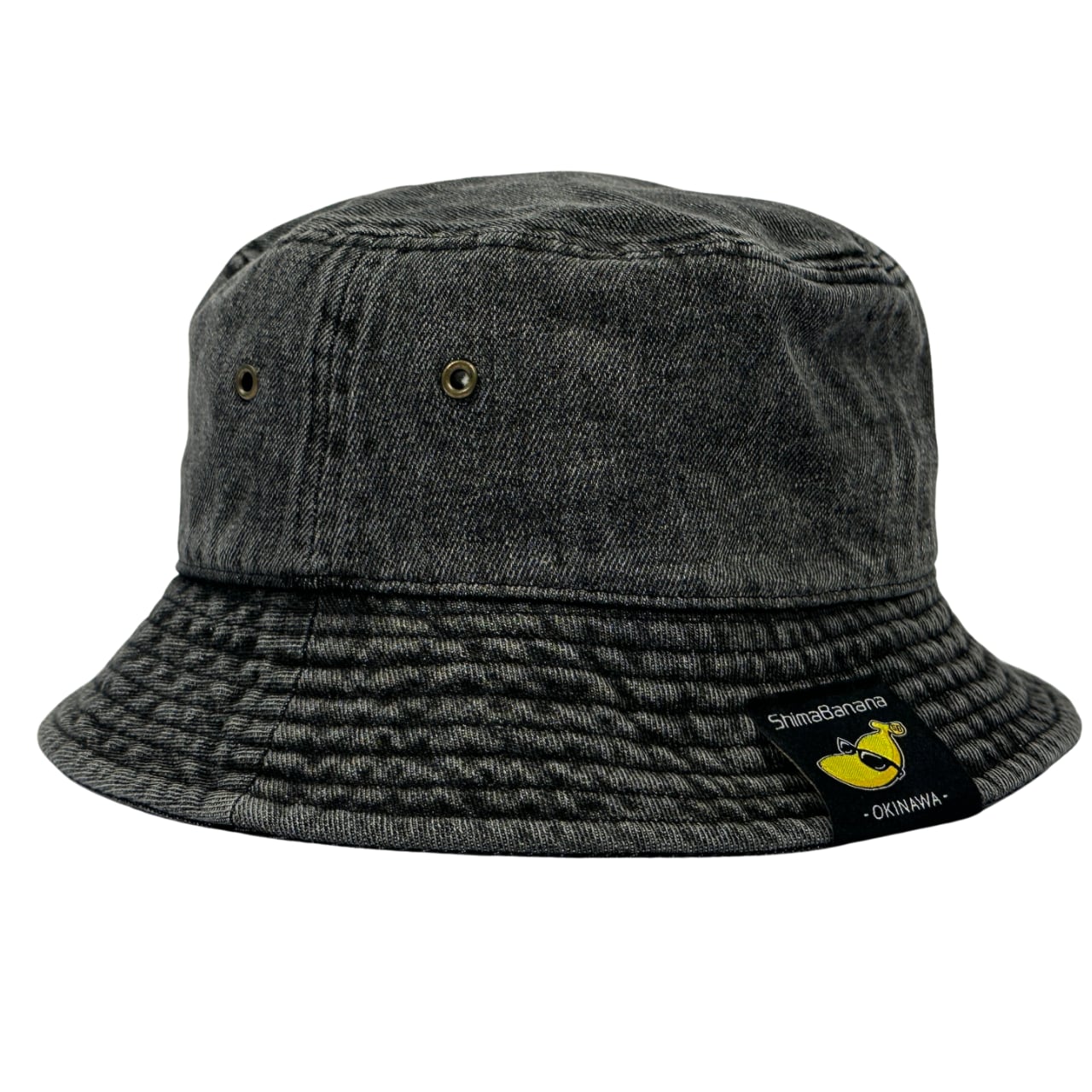 ShimaBanana SHH001 【沖縄県内工場刺繍】 プチシマバナナ刺繍デニム