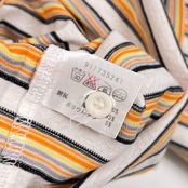 PAPELO パジェロ ボーダー 長袖 ポロシャツ M/マルチ メンズ