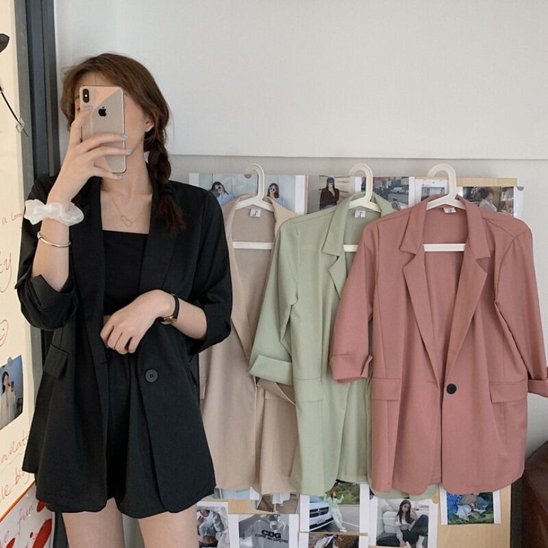 シックな新作気質ルーズファッションスーツの2020年夏バージョン+多用途のハイウエストカジュアルショーツスーツ YY-ファッション91977792080