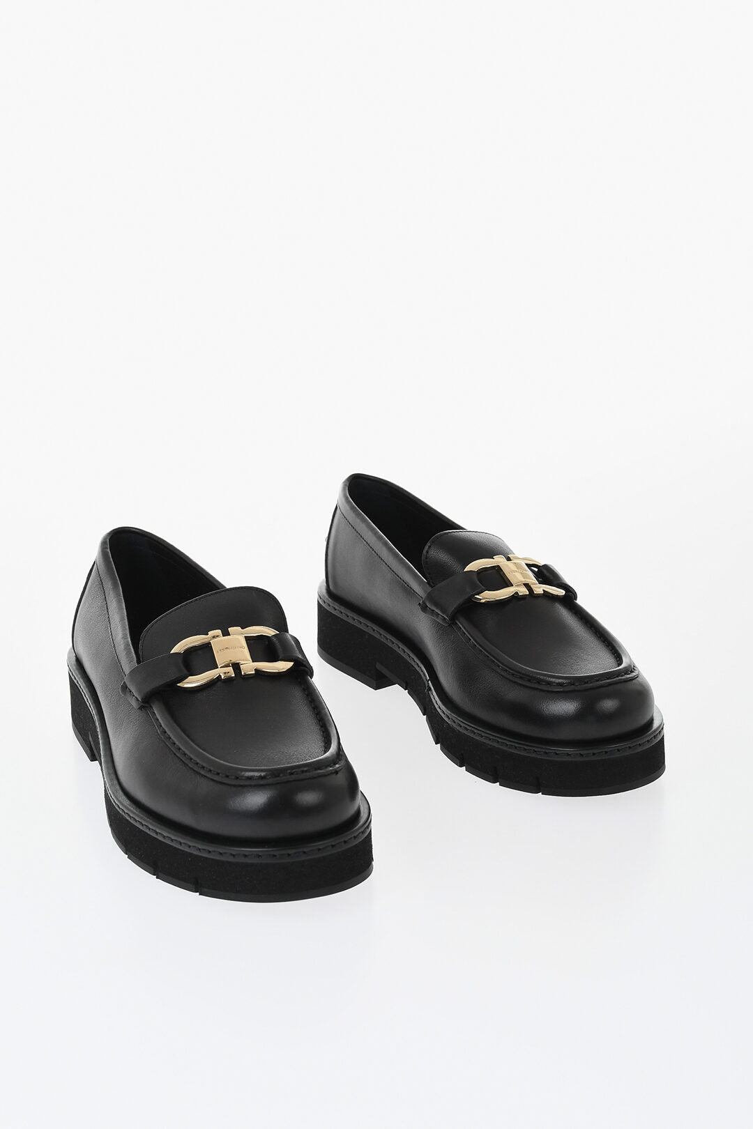 SALVATORE FERRAGAMO サルヴァトーレフェラガモ ローファー カーフレザー・ラバー