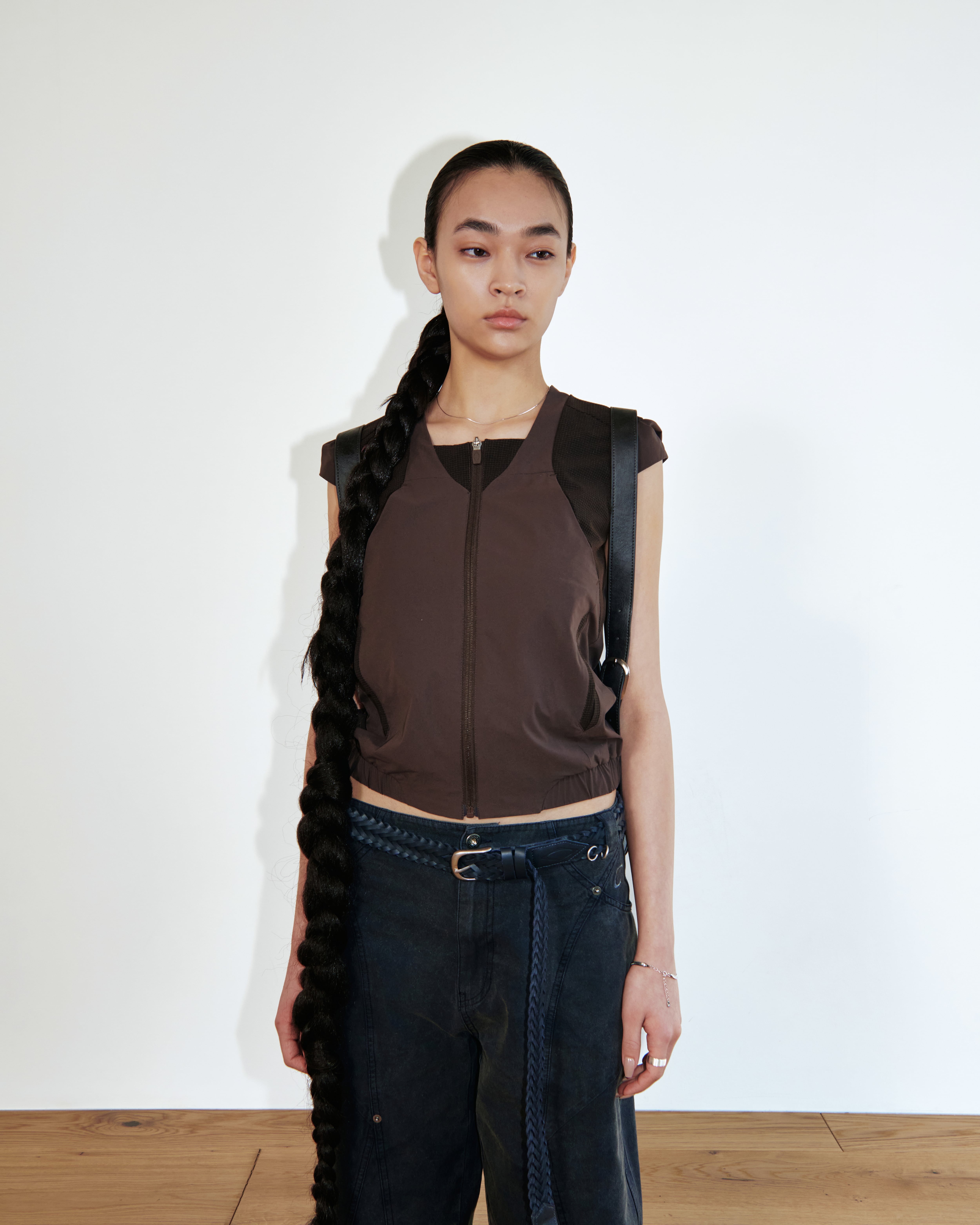 MSCHF] COLOR BLOCKED TRACK ZIP-UP_BROWN ミスチーフ 正規品 韓国