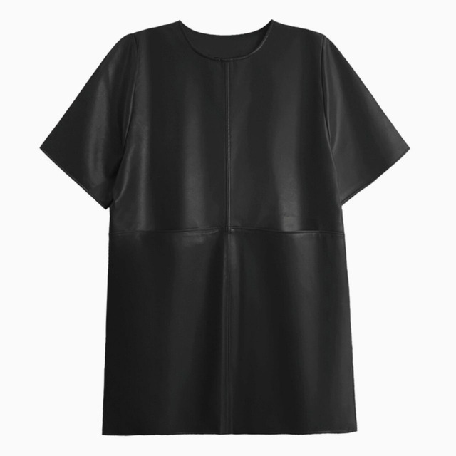 PU leather topper dress【2color】 C0811