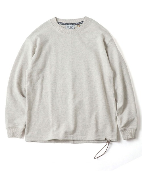 gym master ジムマスター ブロックインレー ビッグシルエット ロングTシャツ G433749 メンズ レディース ユニセックス 長袖 スウェット風 薄手 ドローコード付き 春 夏 秋