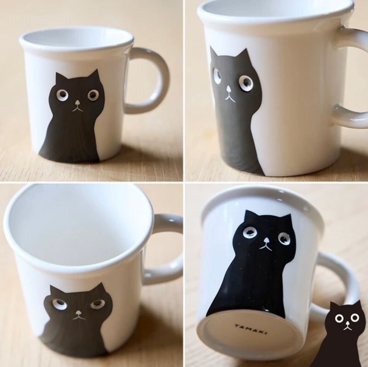 【新生活】TAMAKI ピーピングマグカップ カフェ お皿 おしゃれ かわいい 動物 食器