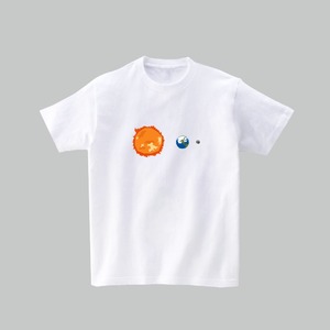 宇宙Tシャツ-月食（ホワイト）