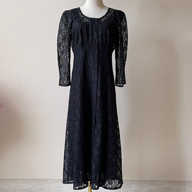 PETITE Jayy 70〜80s Vintage Lace Dress W259