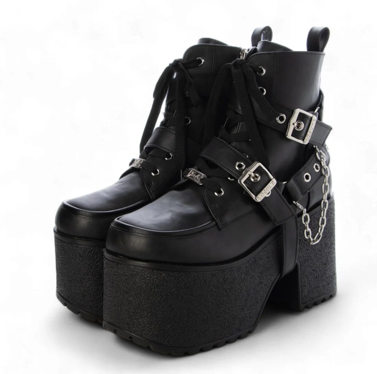 【YOSUKE】メンズ 4468044 厚底ブーツ （ブラック）ヨースケ サブカル 地雷系