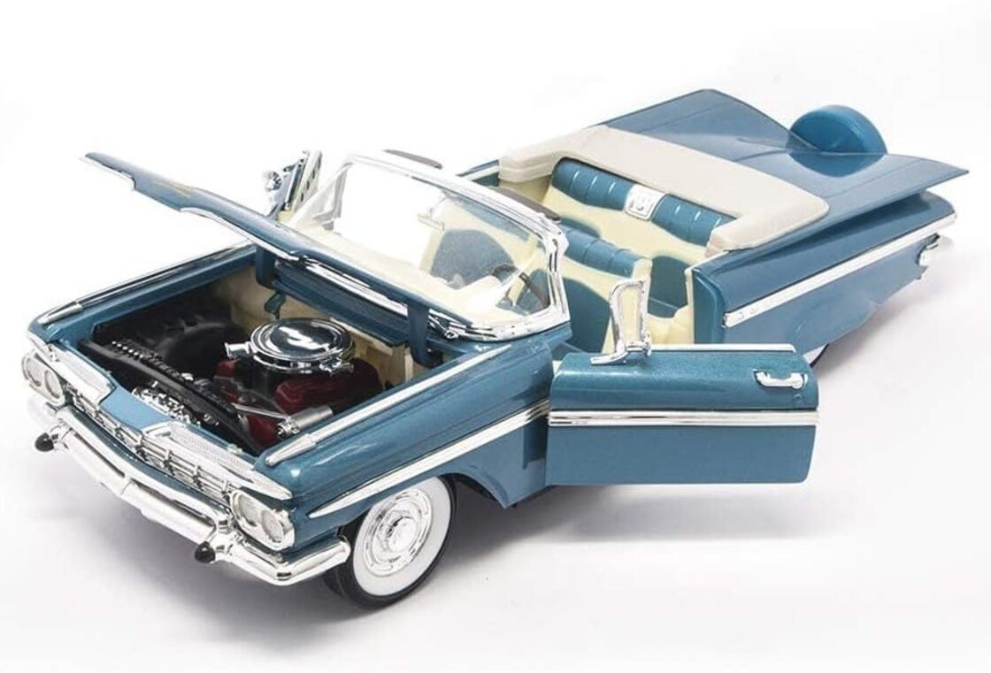 1/18 シボレー インパラ オープン 1959 ライトブルーメタリック ROAD 