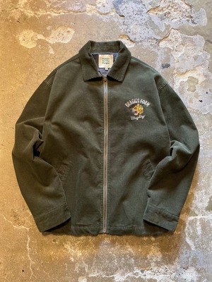 Power to the people / Corduroy zip up blouson-Tiger- / OLIVE / コーデュロイ/ジャケット/スウィングトップ