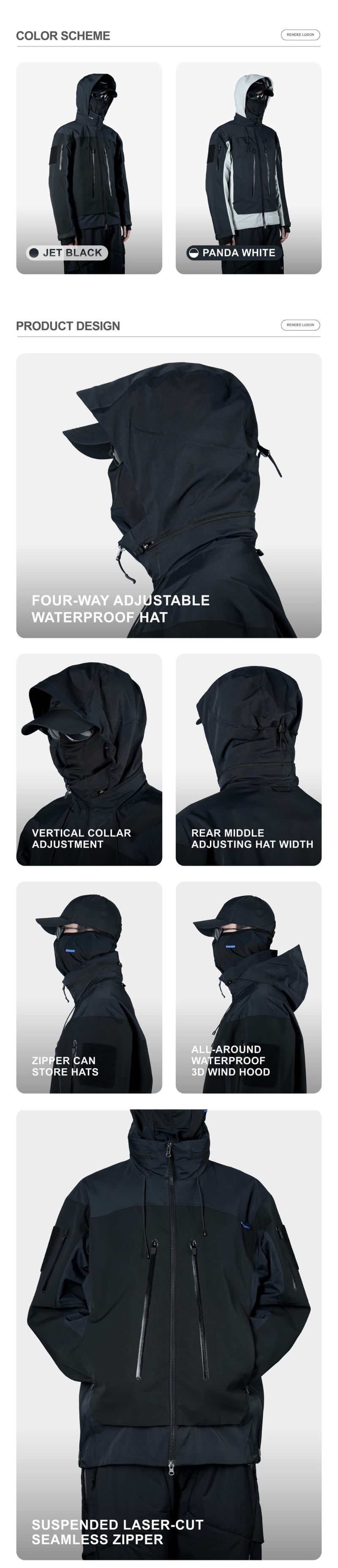 REINDEE LUSION 24AW 全天候型ハードシェル3レイヤーパフォーマンス