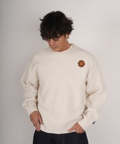 SUN＆MOON EMBROIDERY CREW KNIT［HSK001］