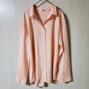 【USED】ユニクロ　シャツ　ピンク