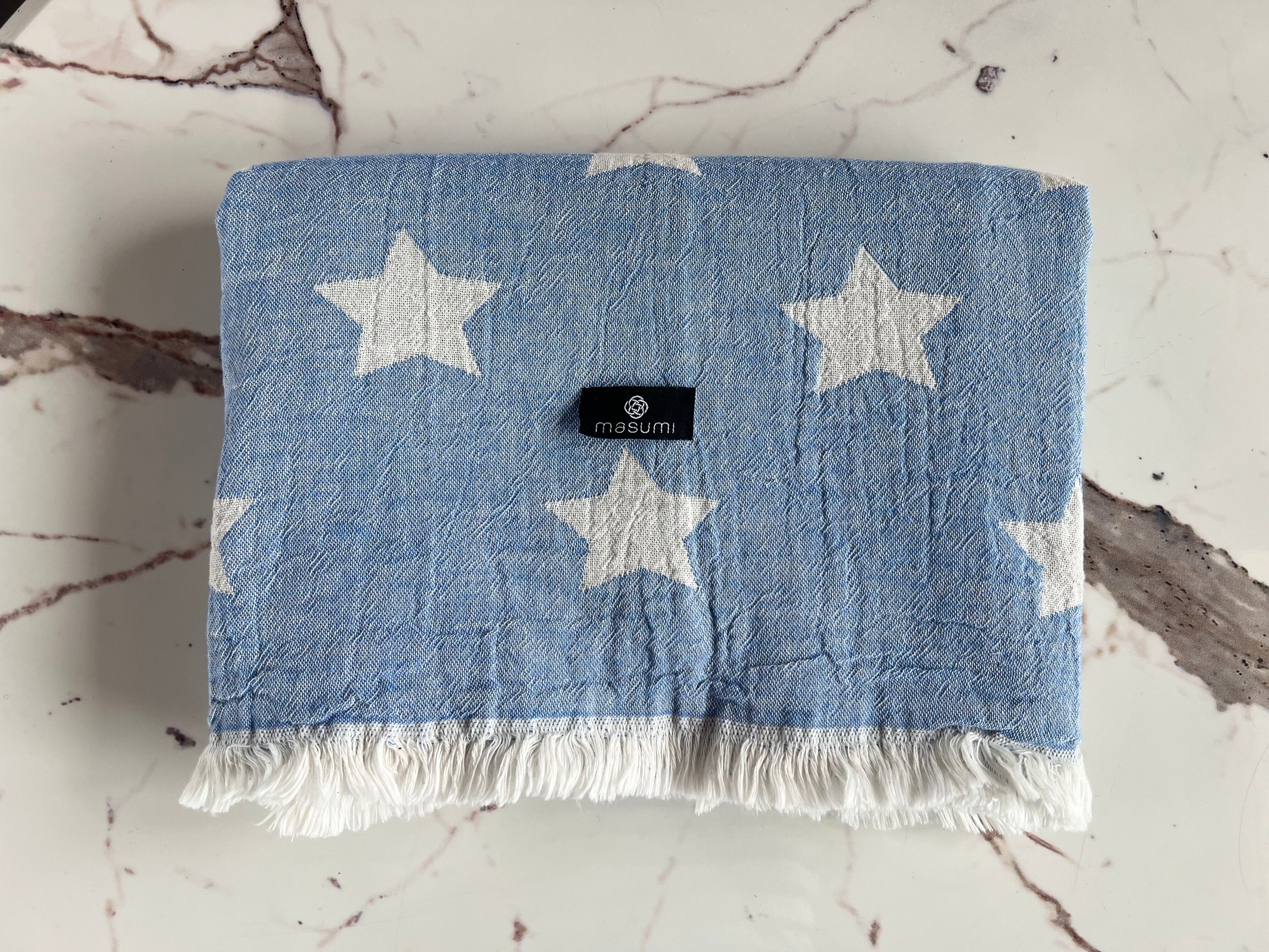 Peshtemal from Buldan Double sided Star Cotton100% ペシュテマル ブルダン 二層織りスター柄