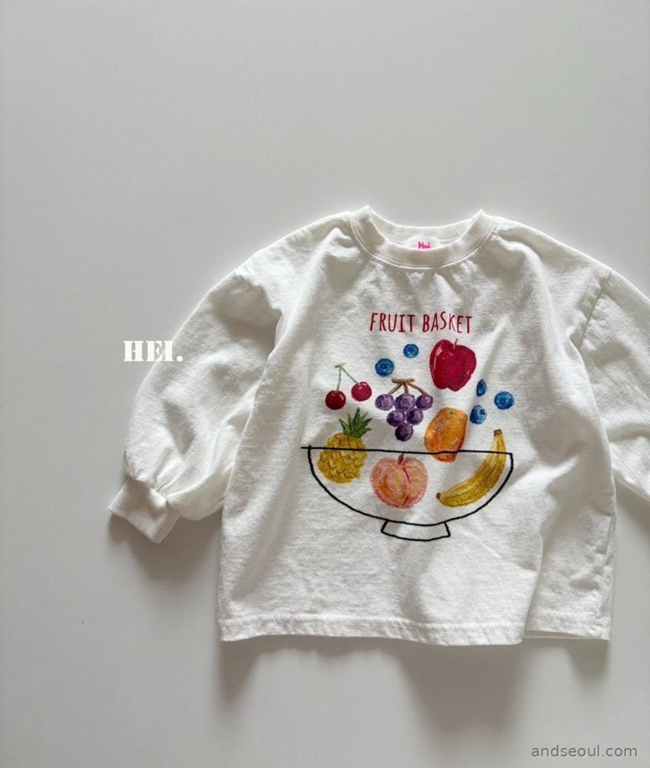 【取寄/韓国直送】Hei フルーツロングTシャツ |秋服|韓国子供服|26/AT