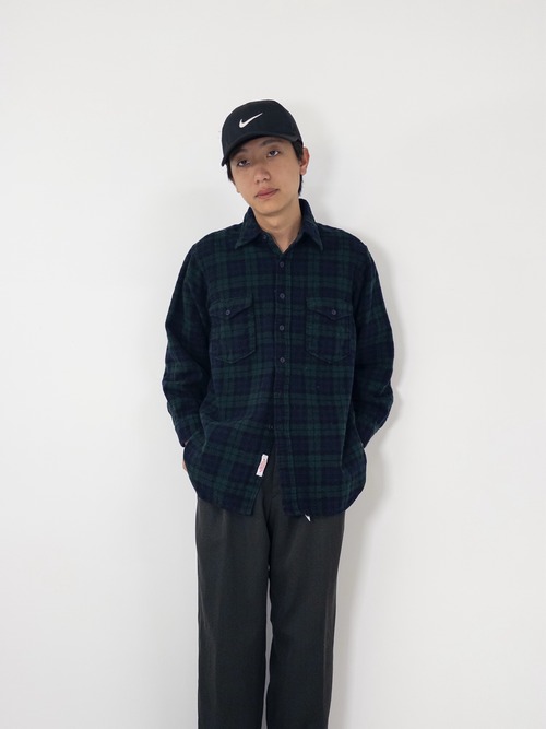 70s USA製 PENDLETON Black watch wool shirts