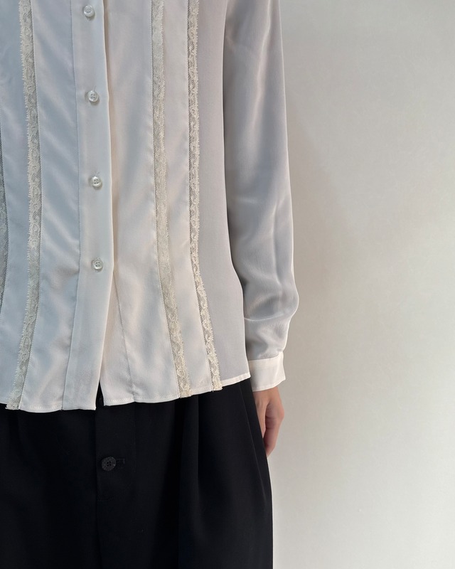 【2014SS/MIUMIU】frill silk shirt