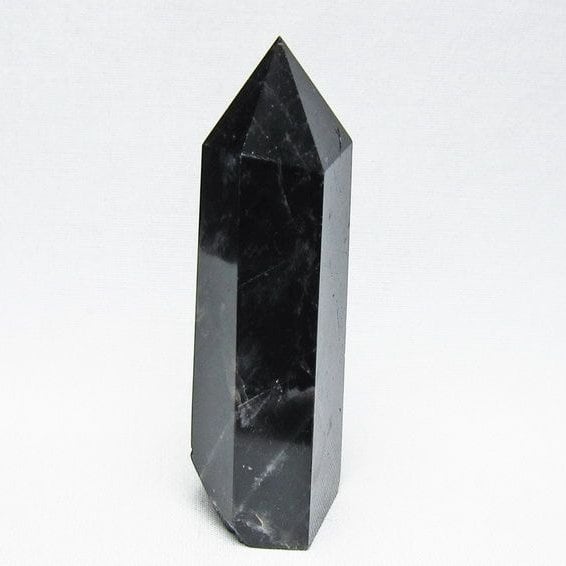 黒水晶 六角柱 モリオン ポイント 置物 一点物 142-11258