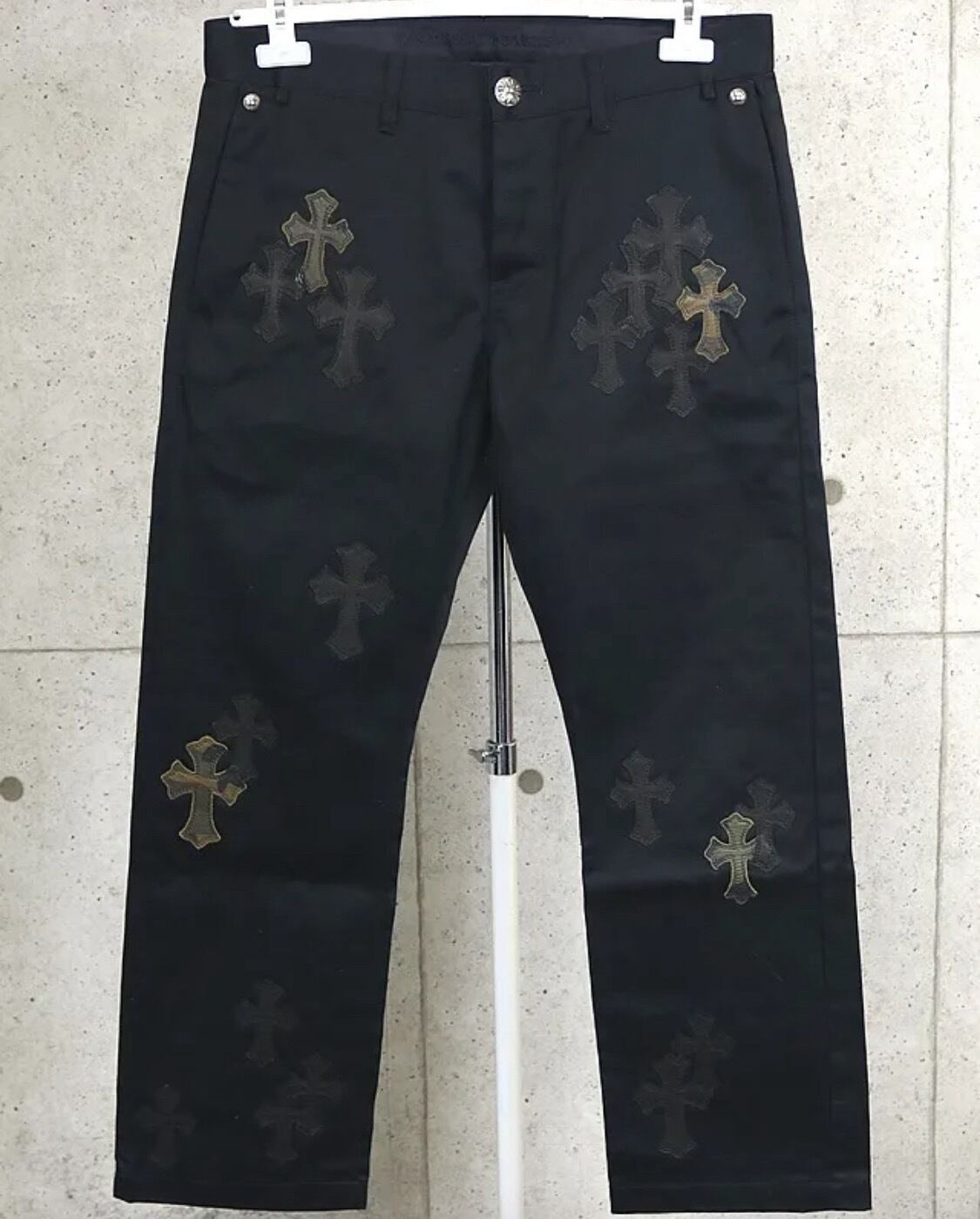 CHROME HEARTS クロムハーツ チノ パンツ クロスパッチ メンズ SV925
