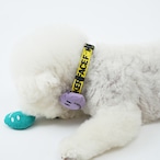 【PUPPYGALLERY公式】ポーカーフェイス・レトロフラワー首輪 S