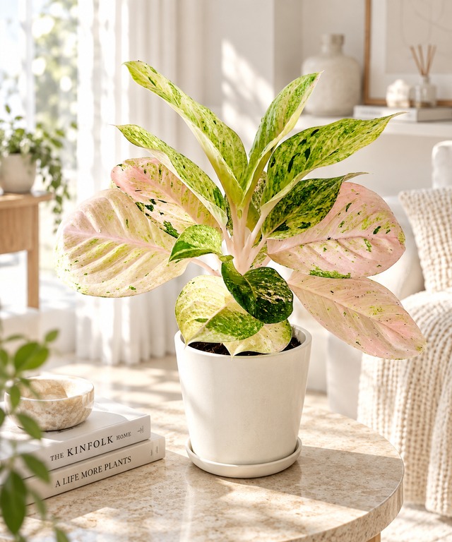 アグラオネマ トリカラー 観葉植物 calm cafe