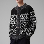 Long Sleeve Crew Neck Knit Cardigan ◇H0990