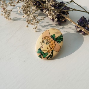 Classical portrait オーバルブローチ (roos-2)